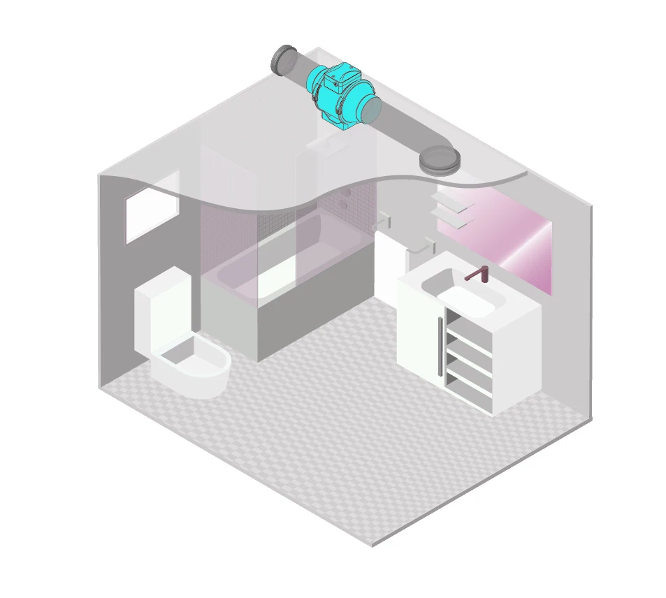 Mixed Flow Duct Fan, VENTEUROPE, VE100-MMF, Axial, 220-240V - detail 14