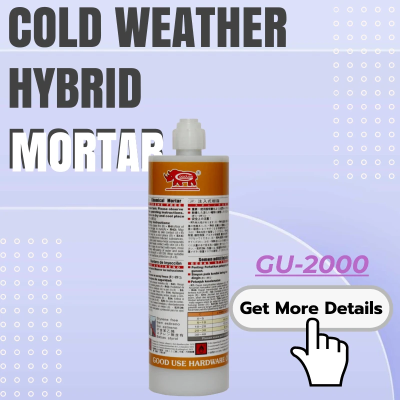 Cold weather hybrid mortar