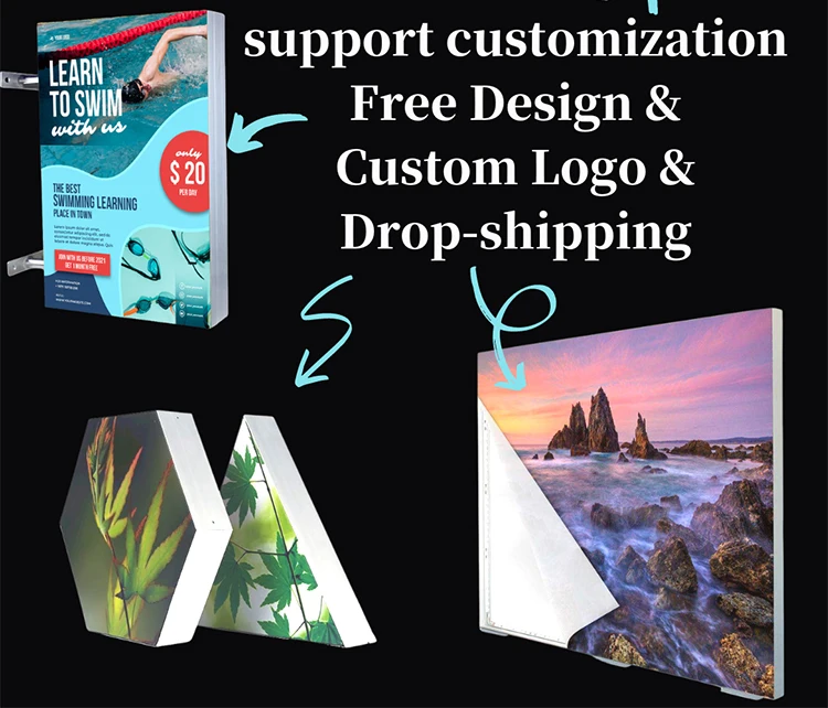 product frameless led advertising light box outdoor double sided lightbox signage-12