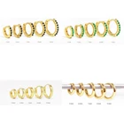 Hoop Earring Earrings CANNER Minimalist Jewelry 18K Gold Plated Hoop Earring Real 925 Silver Earrings Joyas