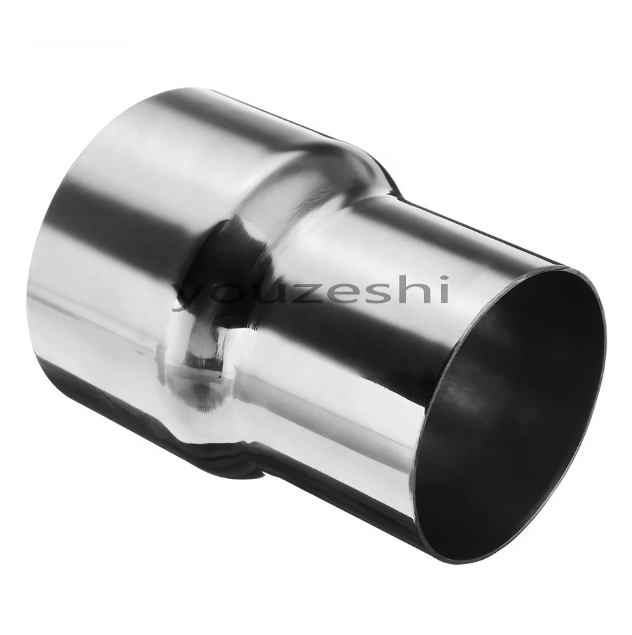 Keenso Universal 2 OD To 2.5 OD Motorcycle Exhaust Pipe Adapter Connector Reducer Muffler Stainless Steel 51mm to 60mm 