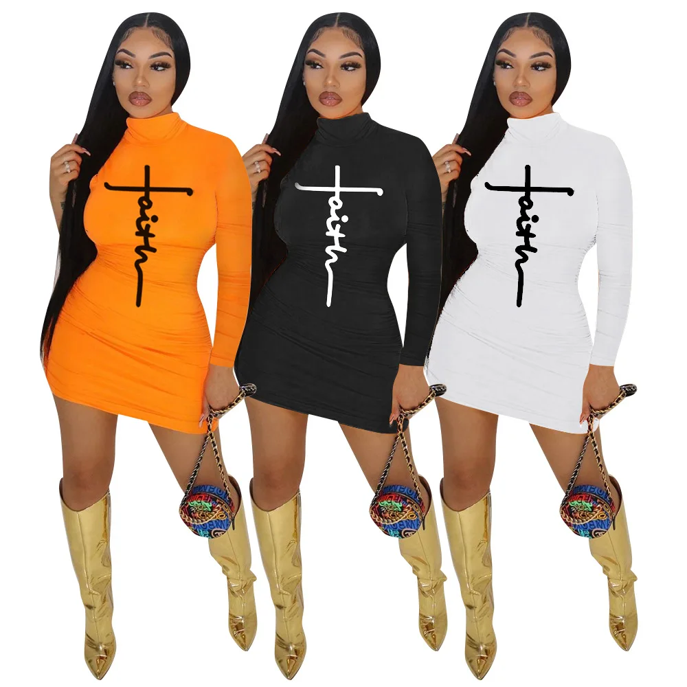 Long-sleeved Skirt Girls Casual Dresses 
