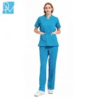 Uniform Factory Direct Selling Hospital Uniform V-neck Unisex Scrubs