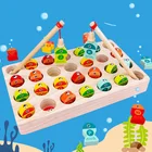 Toy Train Toys Wood Magnetic Educational Alphabetic Fishing Toy Train Letters Toys For Child Funny