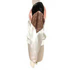 White Fashion White Sequin Zipper Stand Collar Baseball Jacket Women's Jacket