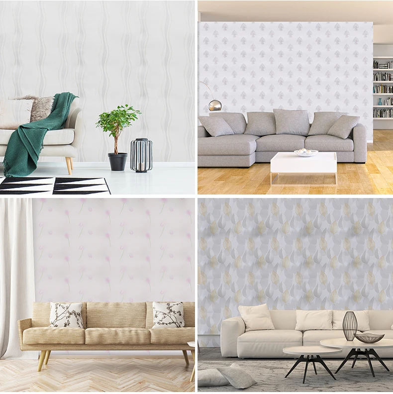 Akadeco modern design peel and stick home decoration self adhesive pvc wallpaper film