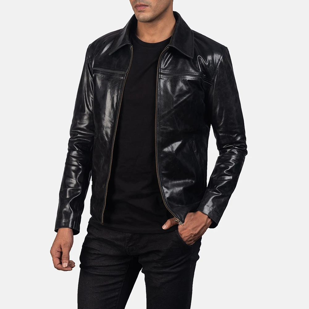 shell genuine leather jacket