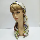 Scarf Elegant Custom Silk Scarf Peacock Design Elegant Women Twill Scarf Head Scarf