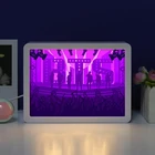 Gifts Decor Gift Kpop BTS Bangtan Boys LED Night Light USB Paper Cut Light Box Home Room Decoration For Party Army Gifts