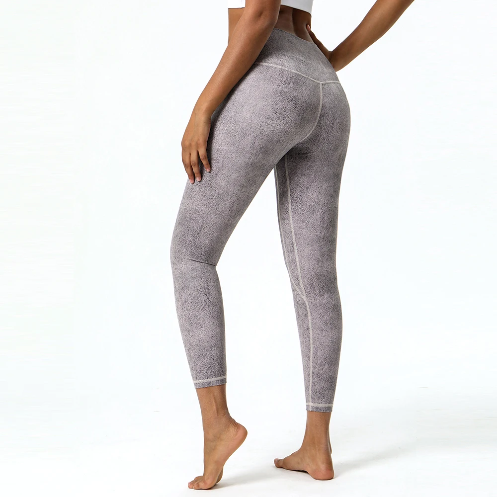 Tiktok Women High Waist Scrunch Butt Sport Fitness Workout Faux Leather Yoga Pant Leggings