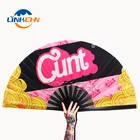 Fan For Customized Large Fans Custom Printed Bamboo Large Hand Folding Fan For Promotional Gifts