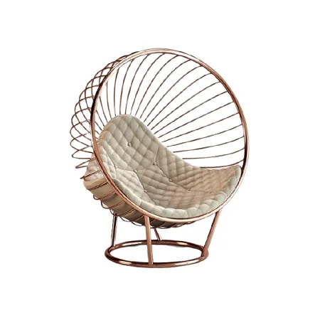 egg chair rose gold