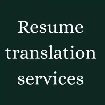 Resume Translation Services translation service of German English French AT BEST WHOLESALE PRICE MANUFACTURES IN INDIA