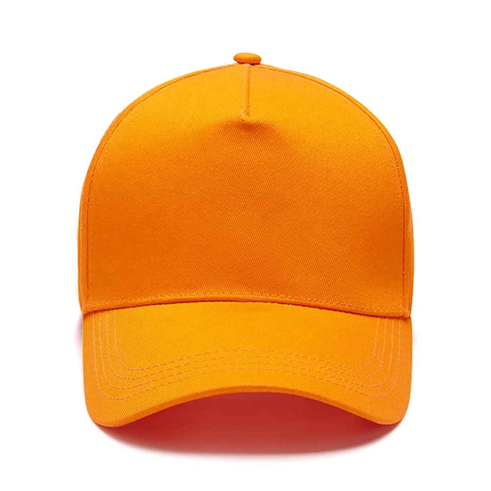 plain orange hat