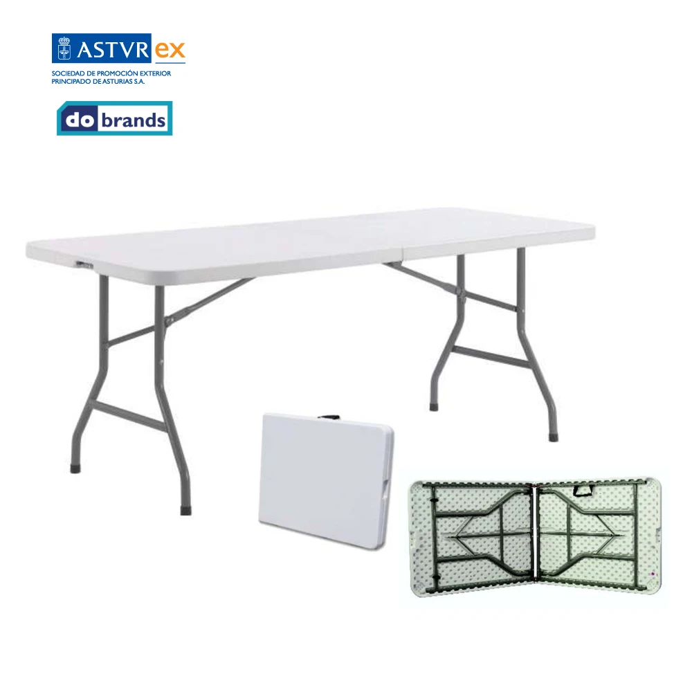 Foldable table for Garden. Furniture - Plastic waterproof [DO Brands]