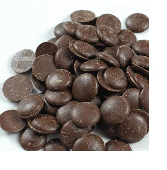 Factory Price Topping Decoration Flavor Chocolate Button Chips With Round Shape