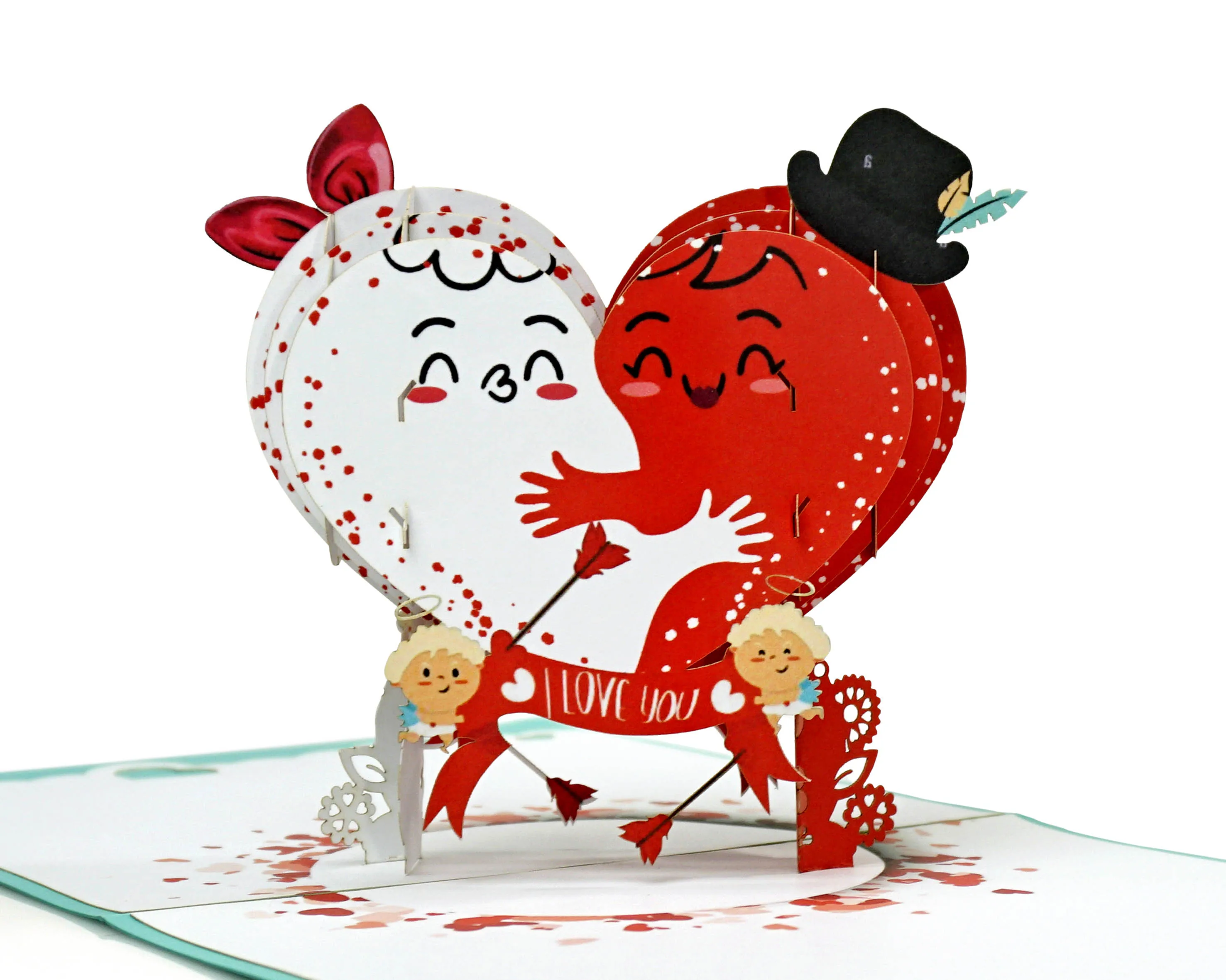 Top Selling Product And Top Seller For Love With Lovely Heart 3d Greeting  Pop Up Cards For Valentine 2022 - Buy 3d Cards Pop Up Greeting Card  Supplier Wedding Invitations 3d Multi