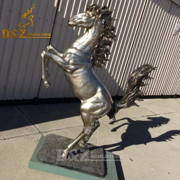 Full-scal Outdoor Decoration Customized Bronze Large Horse Sculpture Prancing Horse bronze Statue of ferra's horse