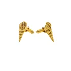 Top Quality Italian Silver 925 CADMIO NICKEL FREE Handcraft Paint Italian Jewerly Design Moor's Heads Cufflinks JG11