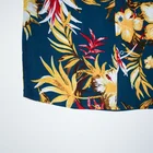 Printing Mens Shirt Wholesale Accept Custom 100%viscose Short Sleeve Floral Printed Vintage Mens Shirts