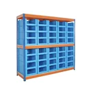 Plastic Corrugated Plastic Stacking Pick Bins Hopper Front Warehouse Retail Store Cell System
