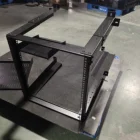 19 12u Standard 19 Inch Wall Mounted Open Rack Adjustable 600* 450-600 *12U SPCC 2.0mm Thickness
