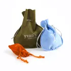 Bags Bag Wholesale Wedding Candy Beads Bags Blessing Kits Small Jewelry Storage Bundle Flannel Bag