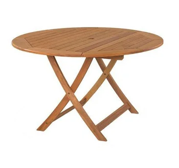 Vintage Round Wooden Folding Table Wholesale Manufacturer at Factory Price
