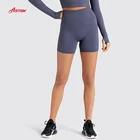 Clothing High Waist Customized Logo Seamless Shorts Moisture Wicking Workout Clothing