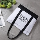 Woman Bags Foldable Eco-friendly Supermarket Reusable Large Capacity Woman Shopping Grocery Cotton Tote Bags