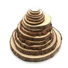 Wood Natural Pine Wood Slice Thickness Assorted Size DIY Wood Discs For Painting Ornaments And Crafts