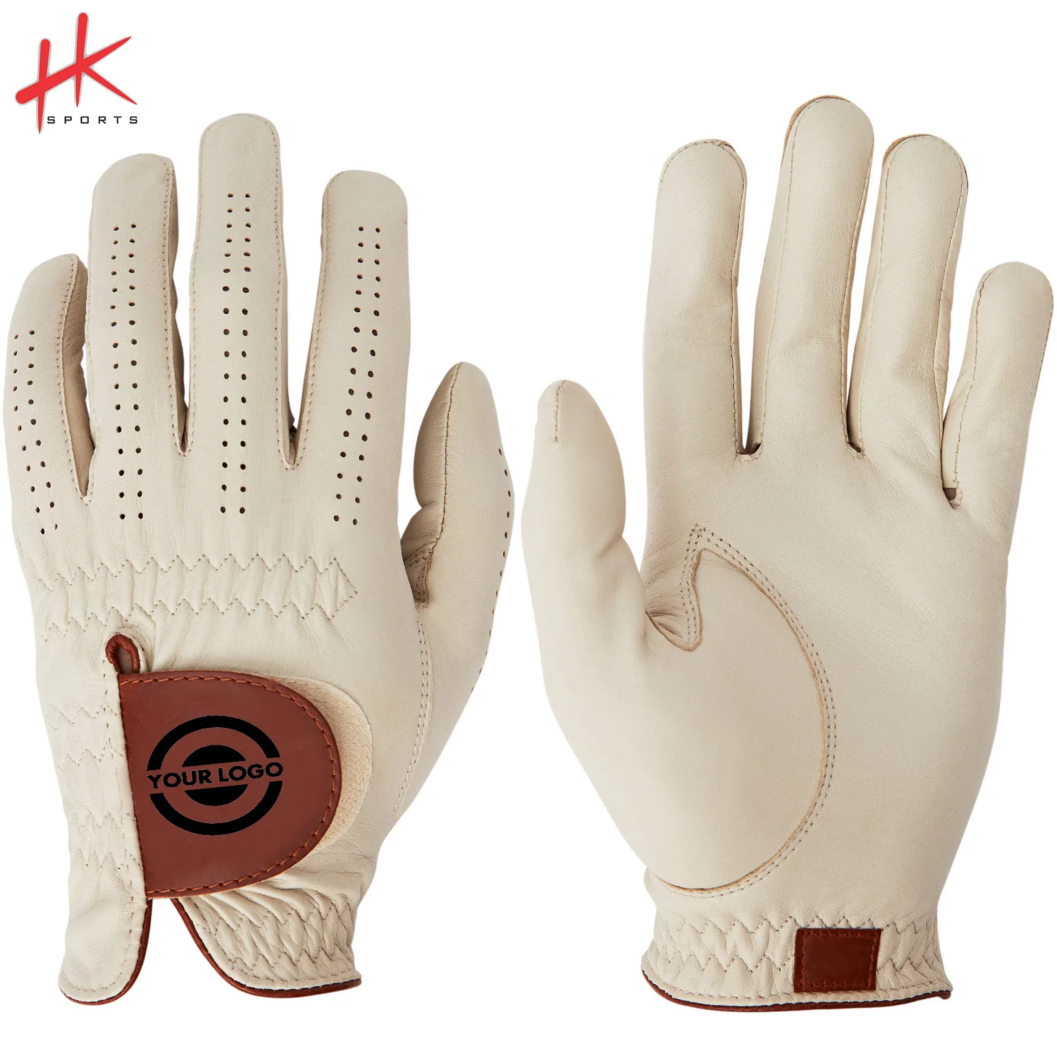 Custom Golf Leather Glove Latest Model Top Quality Custom Colors