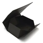 Box Black Custom Eco Friendly Foldable Corrugated Magnetic Folding Box Black Paper Shipping Box