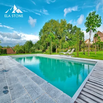 ELA Stone Modern Traditional Hotel Villa House Building Office swimming pool coping stone material Blue Limestone from Vietnam
