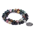Tree Life Pendant Accessories Volcanic Lava Stone Indian Aquatic Agate OM Jewelry Stone Bracelets
