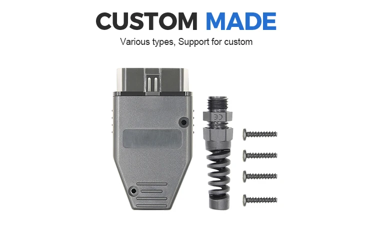 product oem odm obd2 obd ii male 16pin 12v connector for diagnostic tools with sr-3