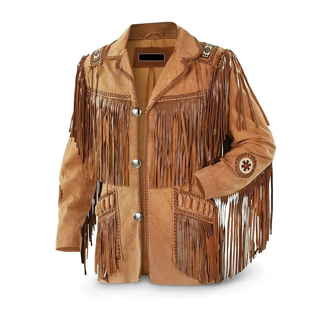 Cowboy Men Jacket Faux Fur Men's Winter 