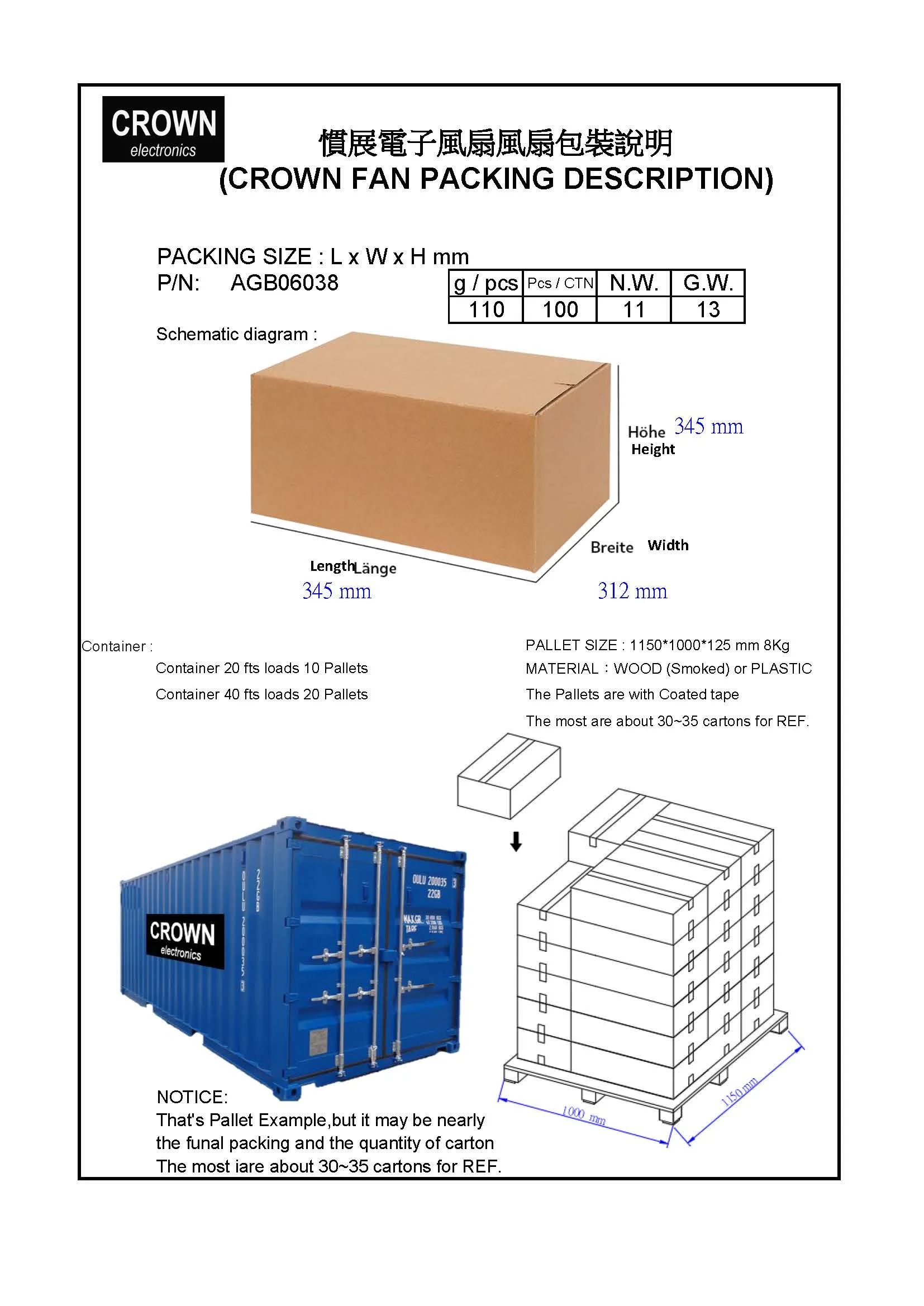Axial Flow Fan, 60x60x38, Plastic, 6cm, 60mm - detail 4