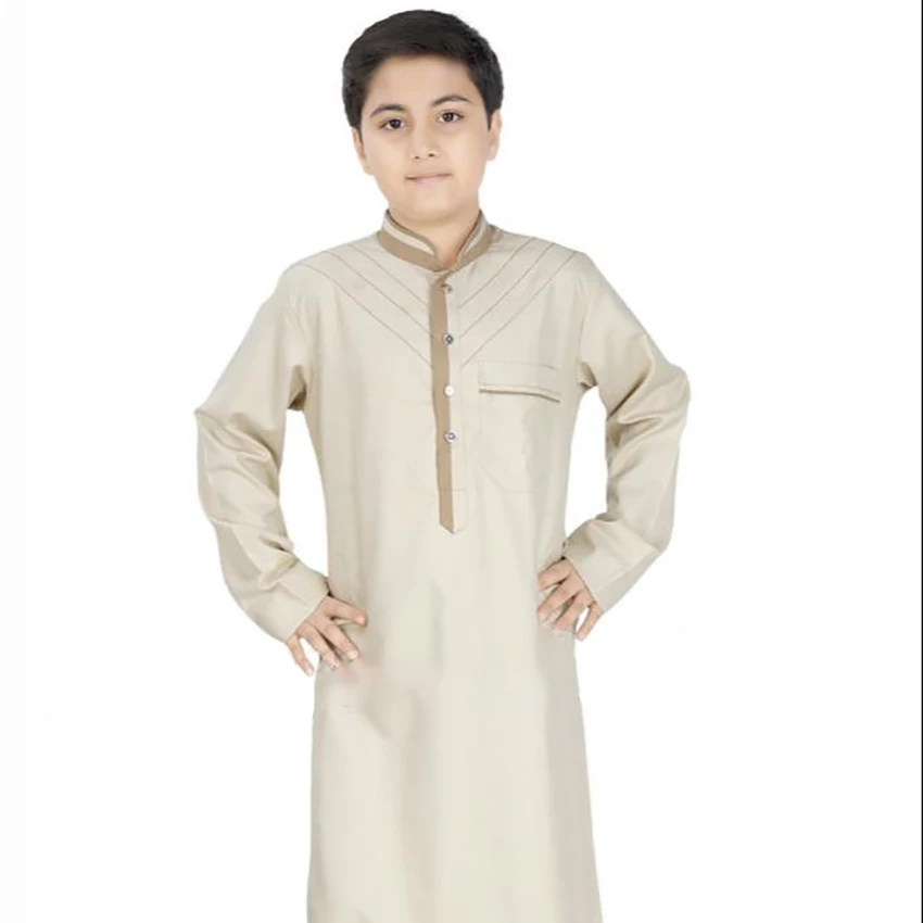 US Seller HAYAA WHITE Saudi BOYS Thobe Jubbah Islamic Clothing SZ  30-52 