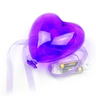 2021 New Design Xmas Ornament Valentine Day Heart Balloon Gift Decor Craft Glass Hanging Wedding Decorations