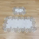 Table American Classic Grey Tablecloth Water Soluble Lace Table Runner And Placemat Set