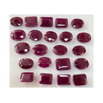 3-10 carat Mix Shape Unheated 100% Natural Reddish Pink Color Ruby Loose Gemstone for Rings/ Birthstones at Reasonable Price