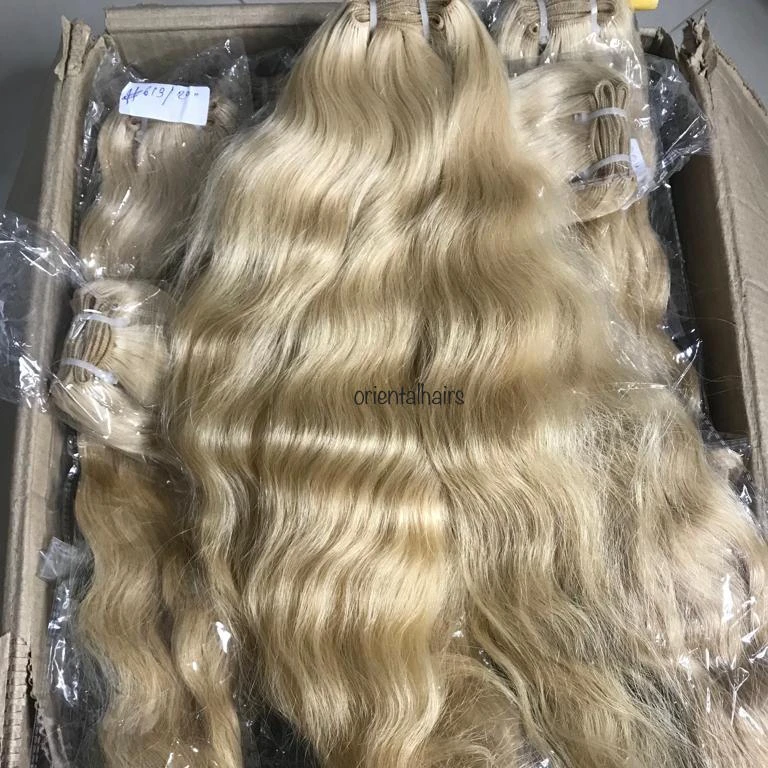 Indian Raw Human Hair Blonde Hair Extensions Platinum Blonde 613 Virgin Human  Hair Bundles Curly Texture With Customization - Buy Best Latest Permanent Human  Hair Extension Clipin Tapein Keratin Topper Halo Closure