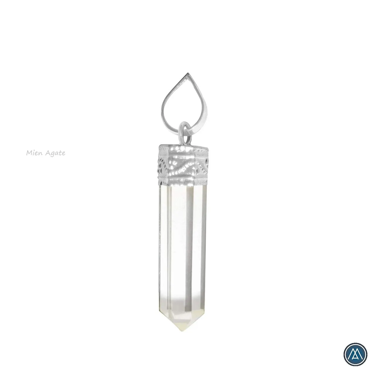 crystal pencil pendant