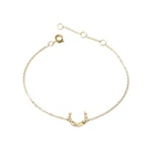 Moon Moon 2021 Designer Simple Moon Bracelet 14K Gold Plated Custom Bracelet Stainless Steel Jewelry