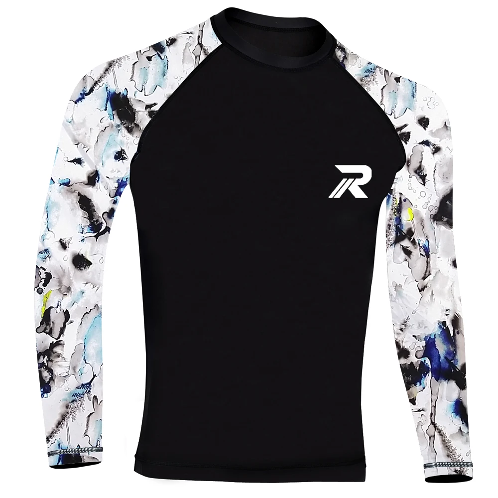 Sublimation Printed Custom Rash Guard Mma Bjj Surf Rash Guard Long