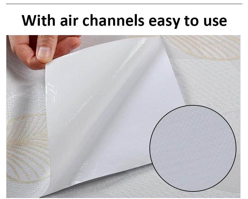 Akadeco modern design peel and stick home decoration self adhesive pvc wallpaper film