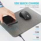 With Charger Logo Customized High Quality Wireless Charging Mousepad With Charger