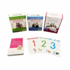 Numbers Cards Custom Printing Arabic Numbers 1-100 Baby Learning English Alphabet Flash Cards For Kids