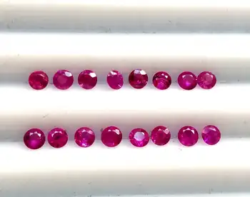 Natural Burma Ruby Round Cut Calibrated Gemstones Wholesale Loose Stones For Jewelry Making Shop Now from Supplier